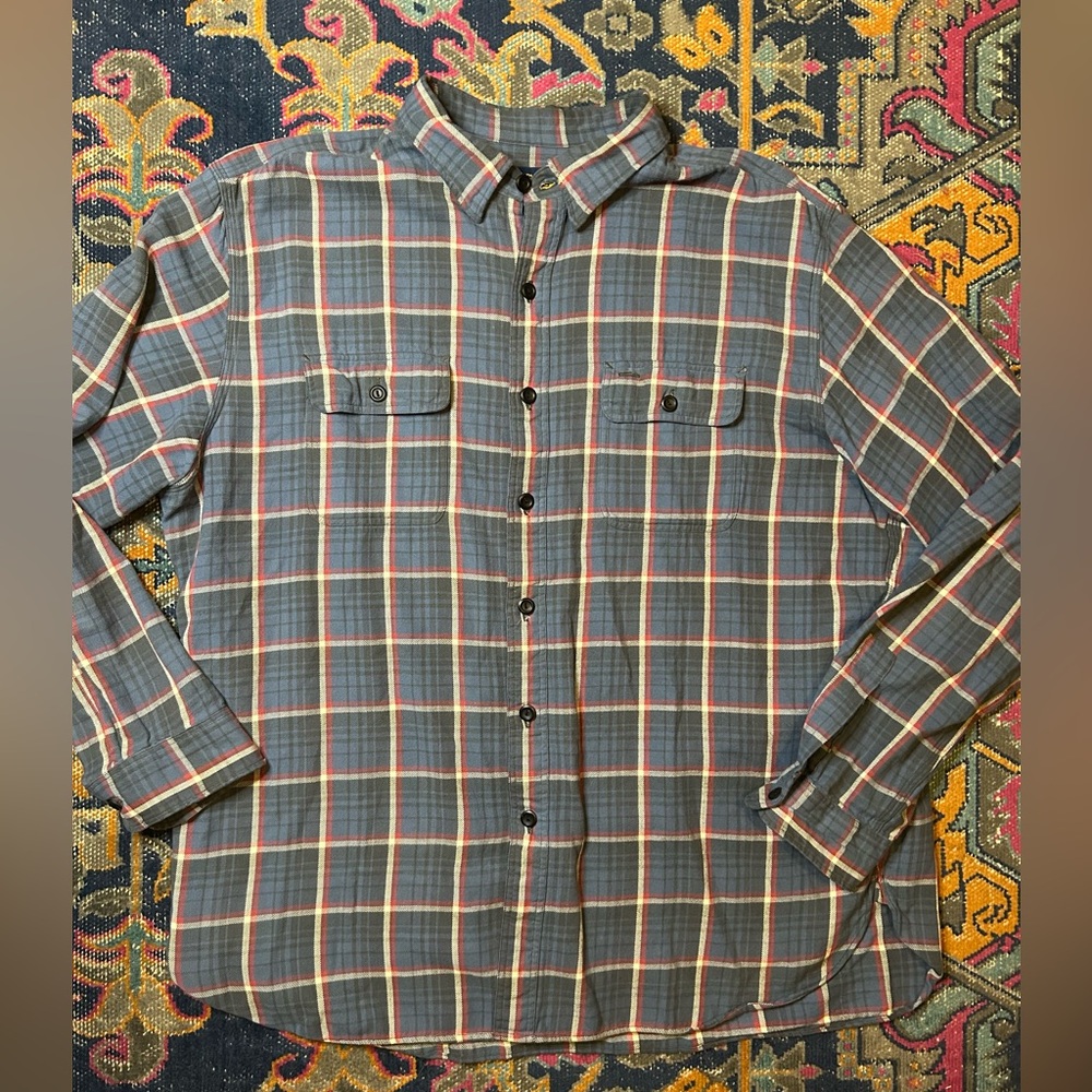 Vintage Ralph Lauren Rugby Flannel Button Front Shirt